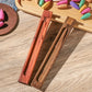 Plain Wooden Bamboo Stick Plate Incense Holder 