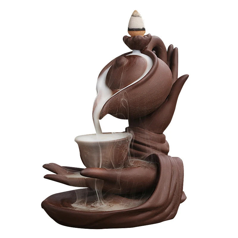 Buddha Hand Backflow Incense Burner