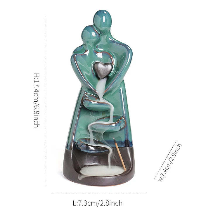 Ceramic Lover Backflow Incense Burner 