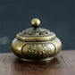 Copper Lotus Pocket Hollow Out Incense Sticks Burner 