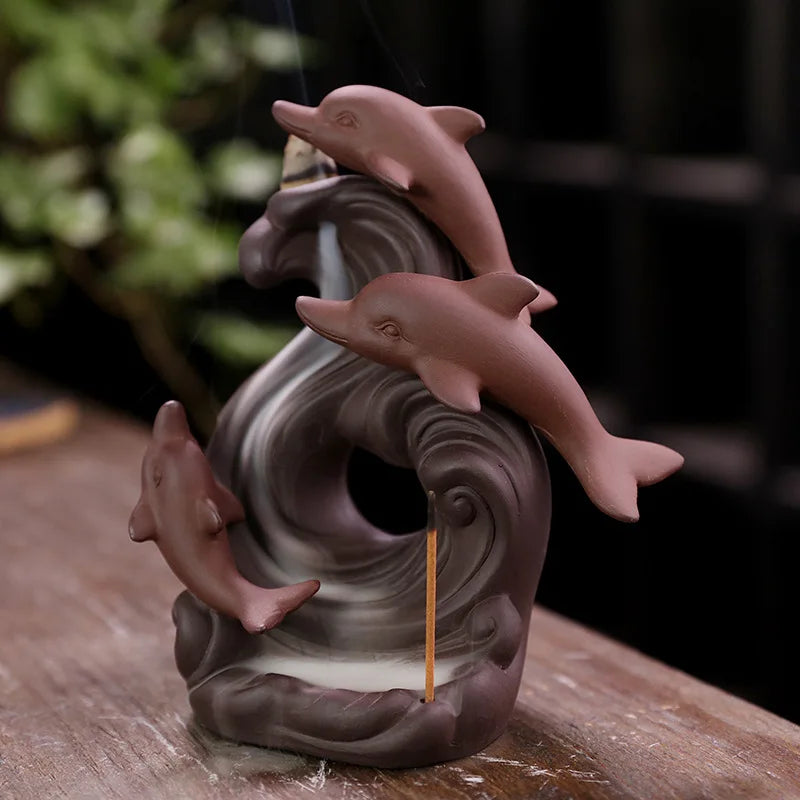 Dolphin Incense Stick Holder