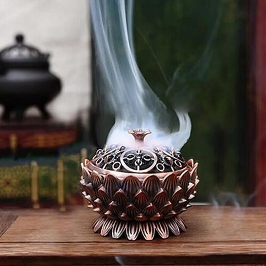 Retro Lotus Incense Holder 