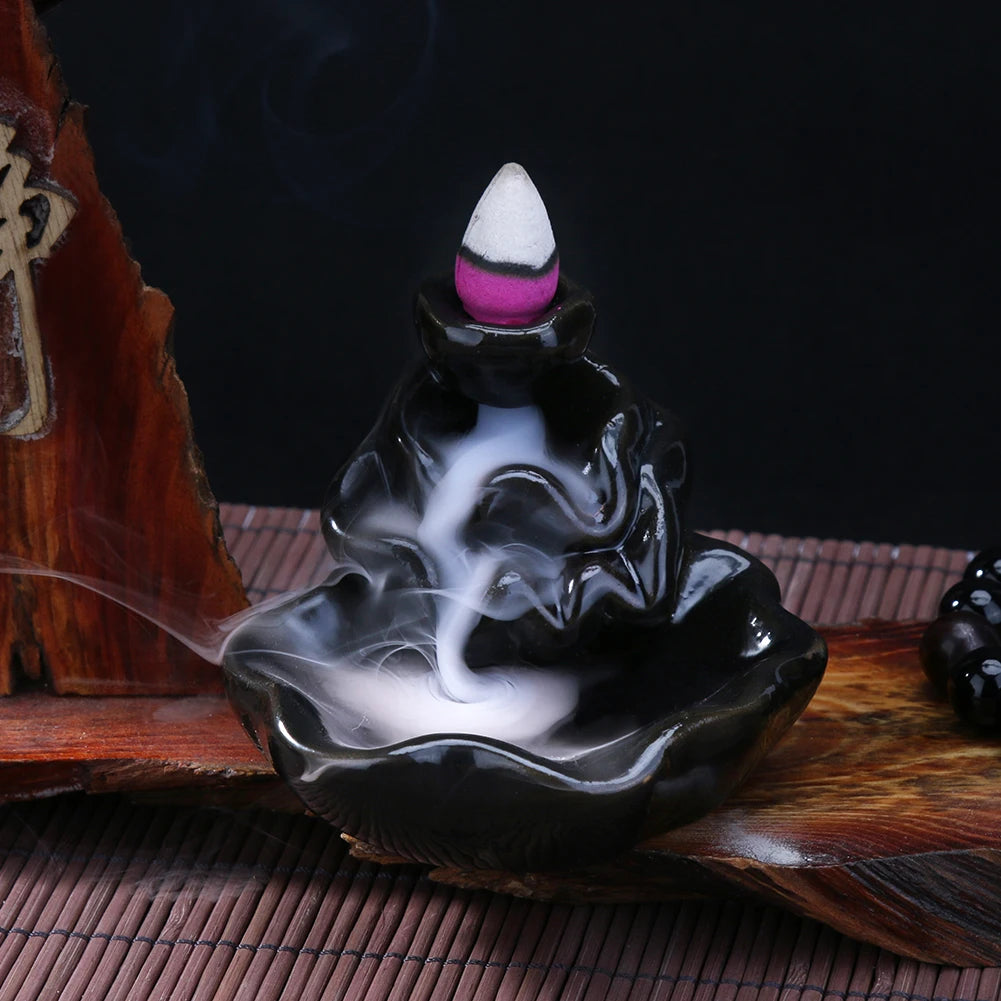 Smoke Backflow Waterfall Incense Burner