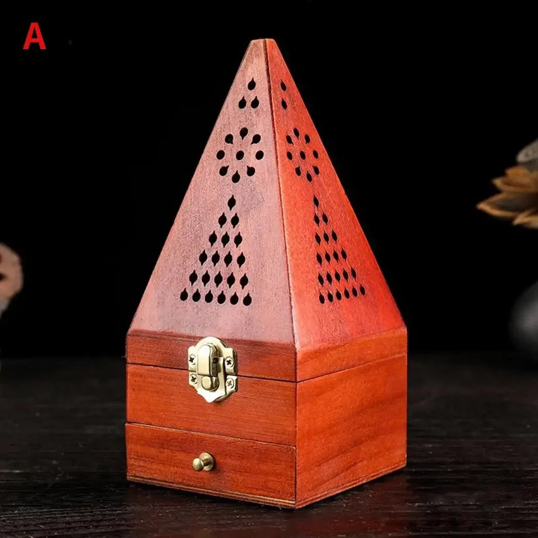 Antique Aromatherapy Box Sandalwood Incense Burner