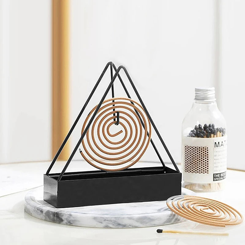 Iron Mosquito Coil Holder | Modern Repellent Incense Rack Incense Burner