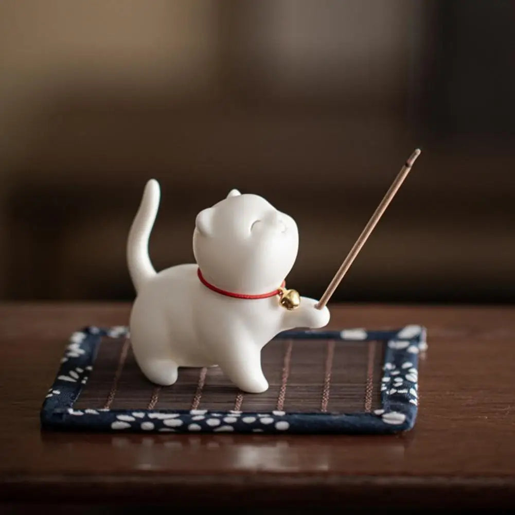 Ceramic Cat Incense Holders