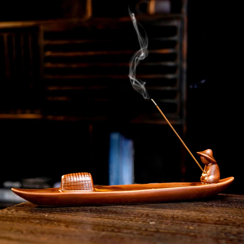  Fishing Man Incense Burner