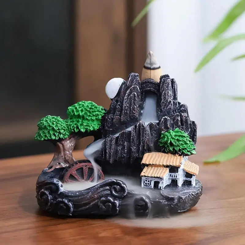 Fountain Resin Backflow Incense Holder