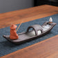 Backflow Incense Burner | Ceramic Purple Sand Zen Buddhist Hand Incense Stick Holder