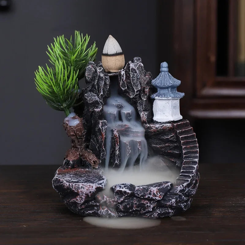 Backflow Aroma Smoke Fountain Censer
