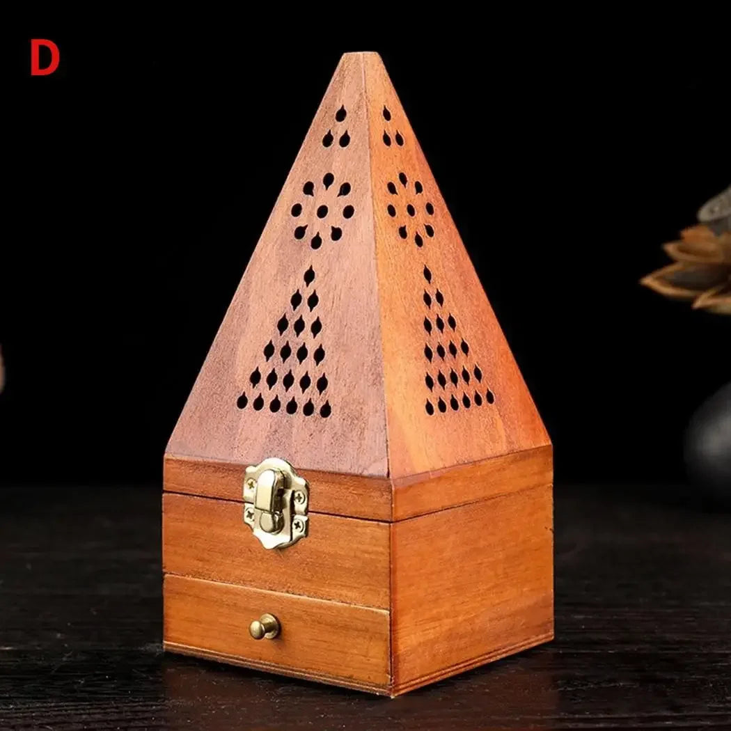 Antique Aromatherapy Box Sandalwood Incense Burner