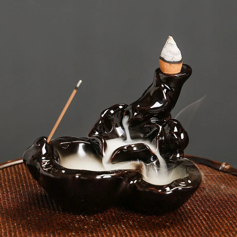 Lucky Fish Ceramic Incense Stick Holder