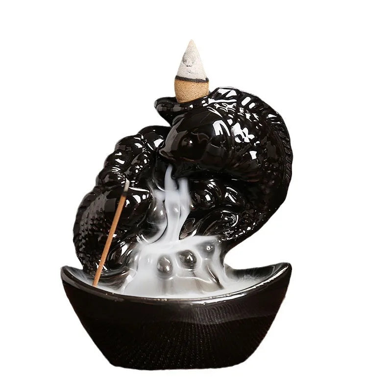 Lucky Fish Ceramic Incense Stick Holder