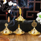 Hollow Golden Tower Oil Vintage Censer Incense Holder