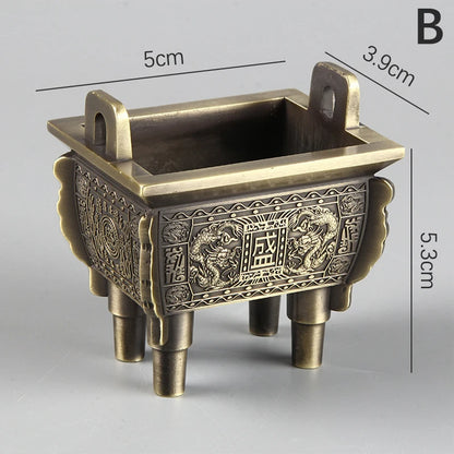 Chinese Retro Bronze Incense Burner-burnincenseholders 