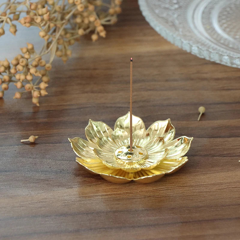 Gold Incense Burner Stick Holder