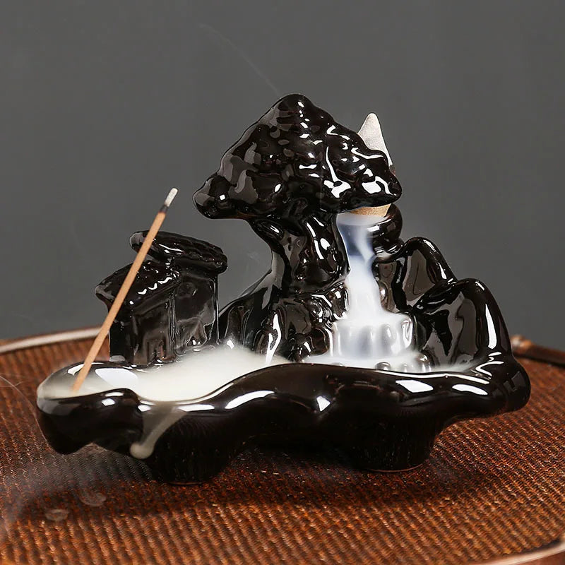 Lucky Fish Ceramic Incense Stick Holder