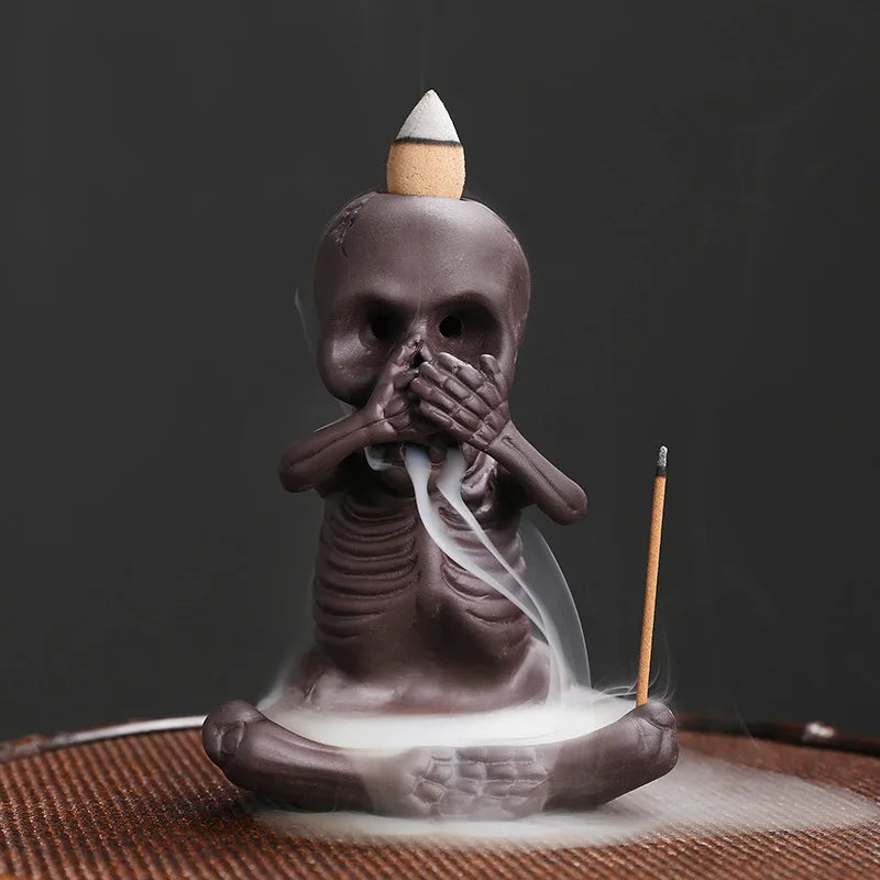 Skull Kid Backflow Incense Burner