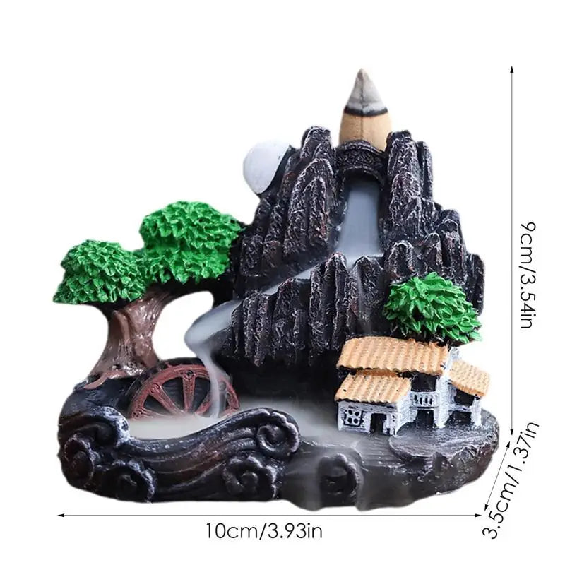 Fountain Resin Backflow Incense Holder