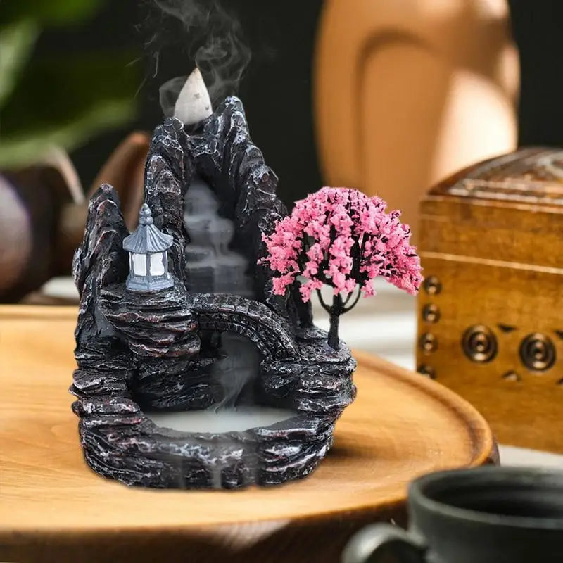 Fountain Resin Backflow Incense Holder