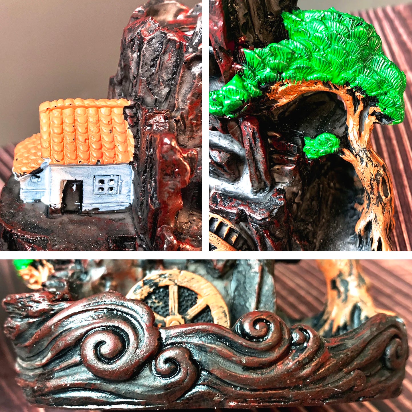 1 Piece Resin Reflowable Incense Holder 