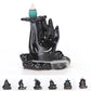 Ceramic Backflow Incense Burner with 10 Cones Waterfall Holder