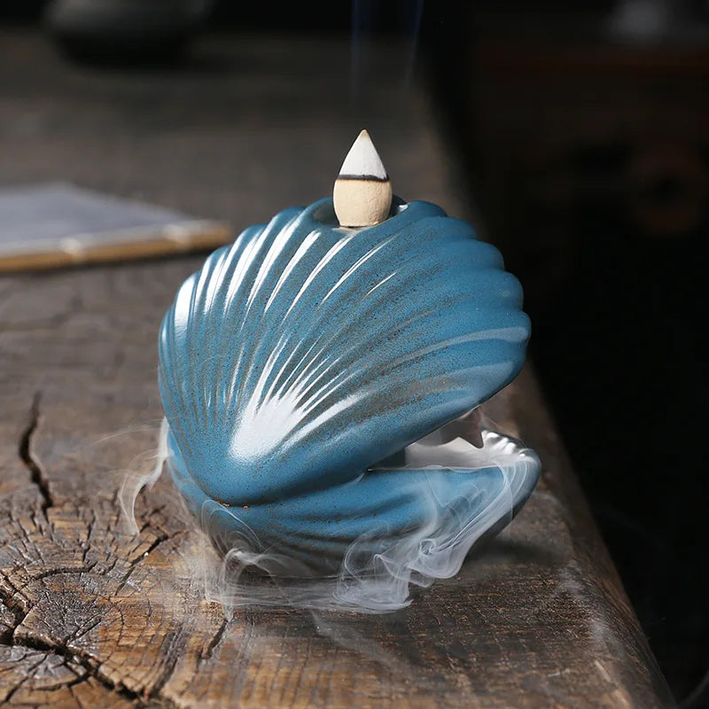 Blue Shell Pearl Incense Burner 