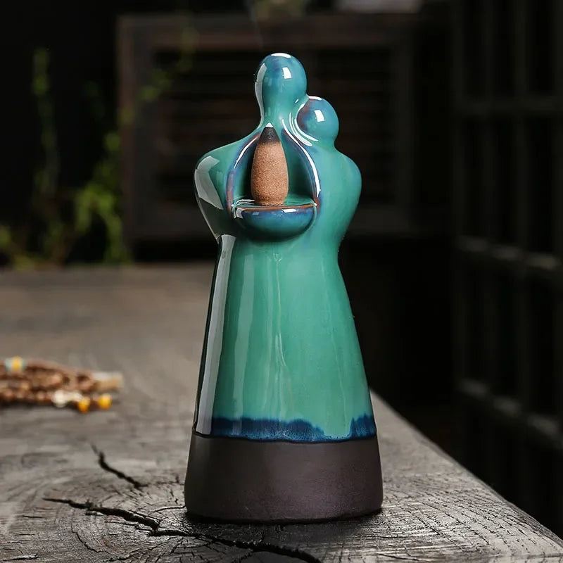 Ceramic Lover Backflow Incense Burner | Incense Censer Stick Holder