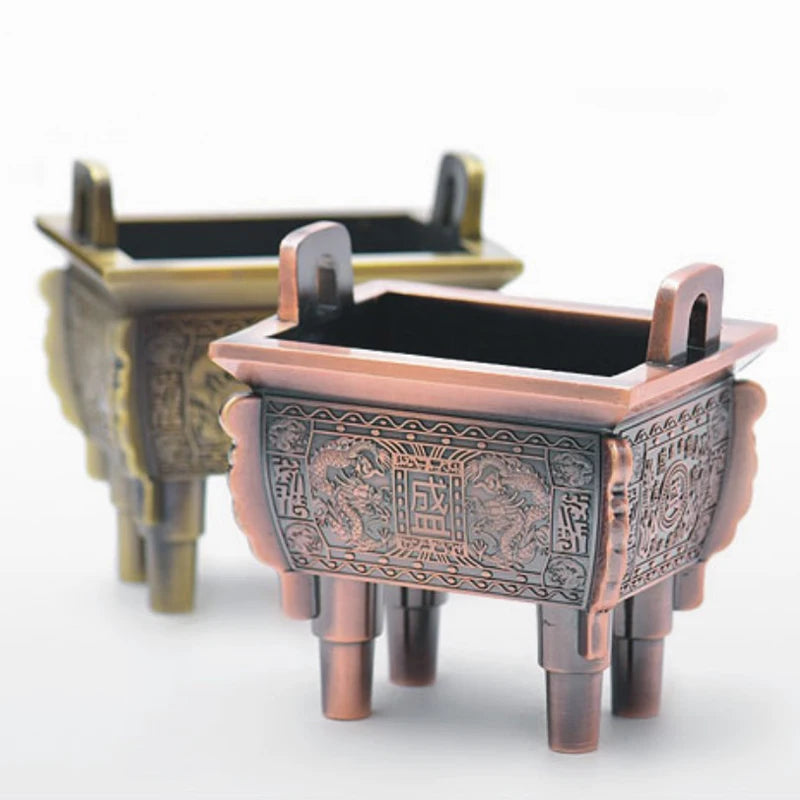 Chinese Retro Bronze Incense Burner-burnincenseholders 