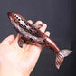 Alloy Copper Plated Small Whale Line Incense Burner | Buddhist Hall Incense Holder.