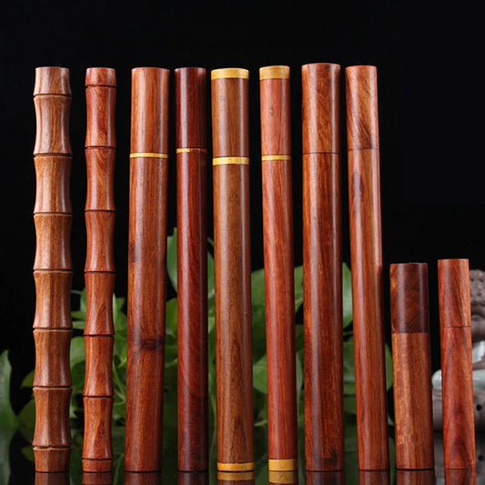 Natural Wood Incense Stick Tube Holder