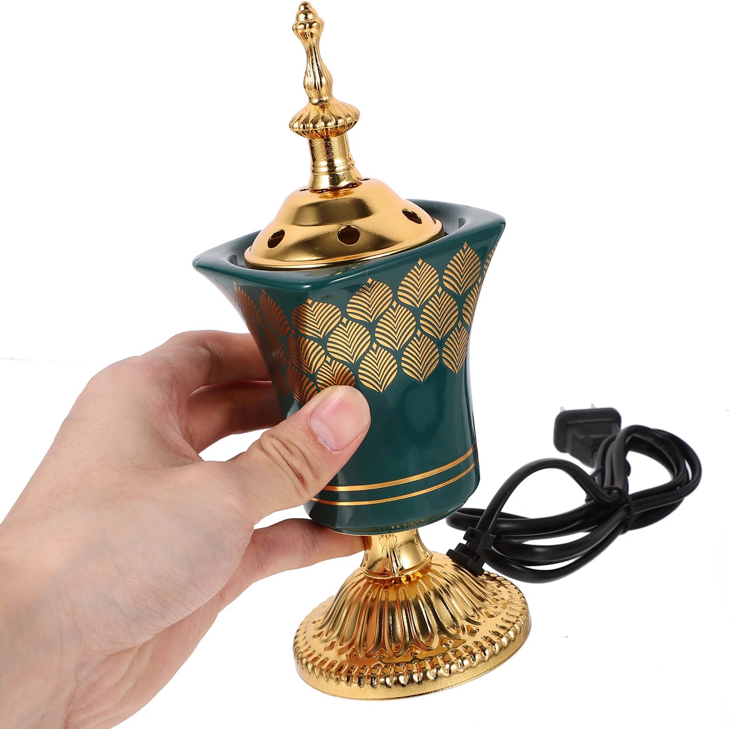 Bakhoor Electric Incense Burner | Vintage Arabic Incense Holder | Middle Eastern Tabletop.